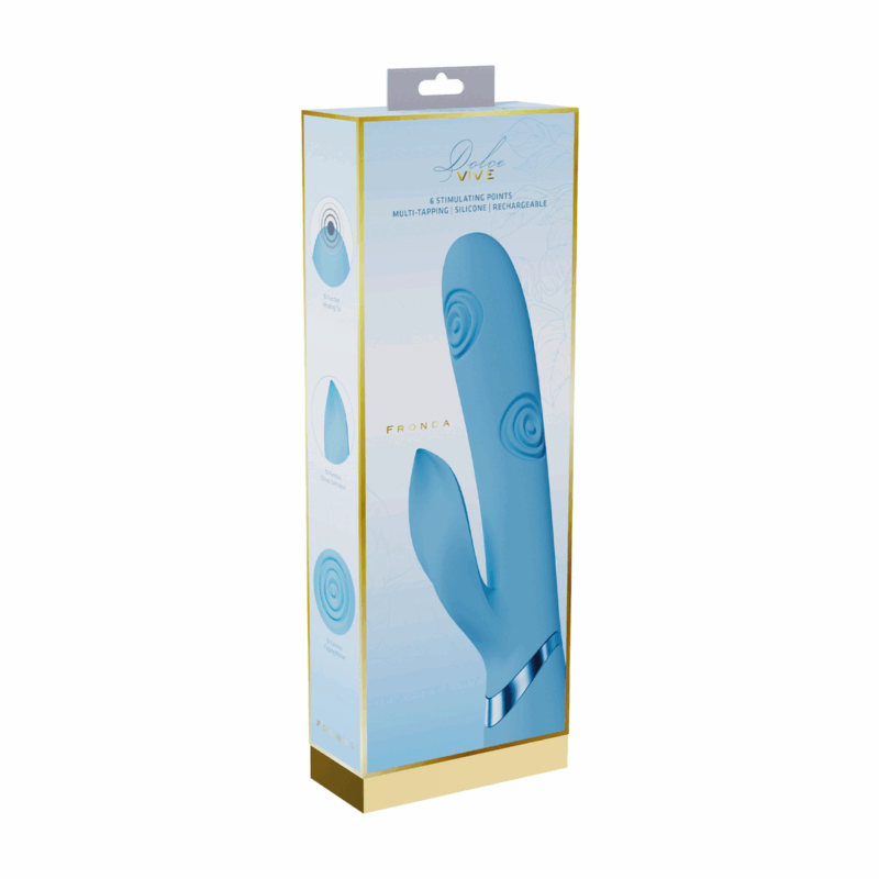 Fronda - G-Spot Vibrerende en Kloppende Blad Clitorisstimulator - Blauw - Afbeelding 2