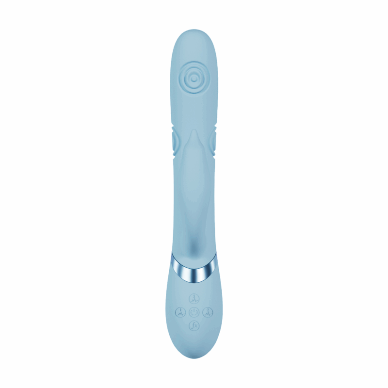 Pallina - G-Spot Vibrerende en Tikken Kralen Clitorisstimulator - Blauw - Afbeelding 3